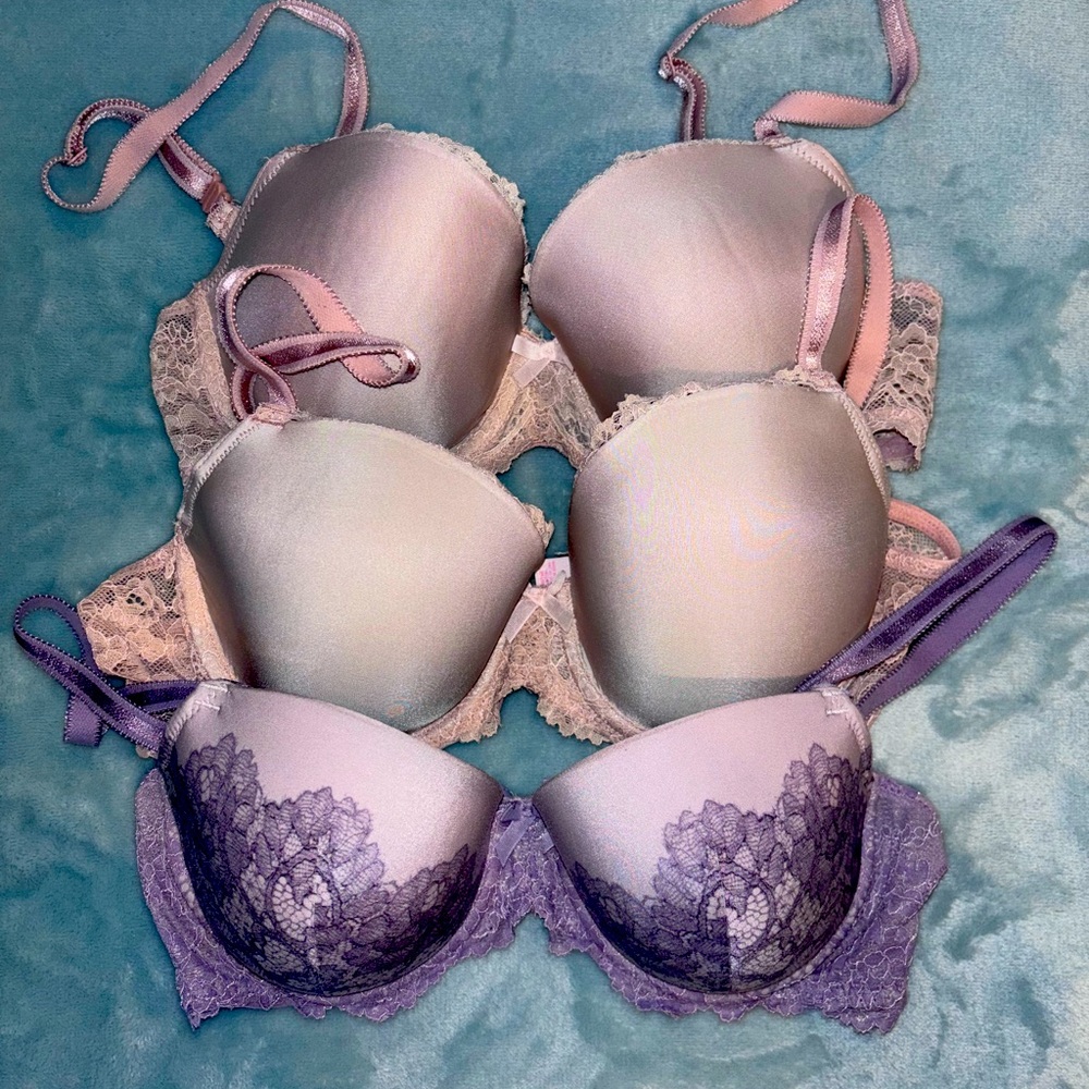 Victoria’s Secret Dream Angels Demi Bras 32D Bundle